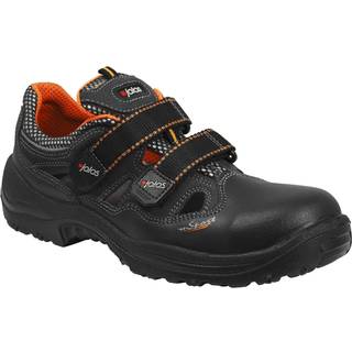 Jalas 3400A Monza Sport Sikkerhedssandal S1, aluminiumshætte, sort/rød 47