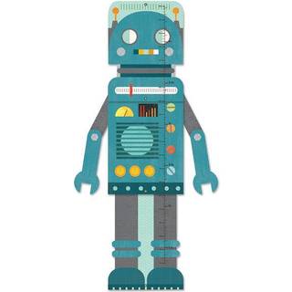 Petit collage foldning v?kstdiagram bl? robot