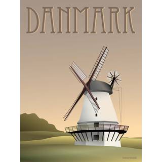 Danmark Møllen - Plakat 15x21 cm fra ViSSEVASSE