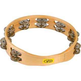CP390 10 """" Wood Tambourine hovedl?se dobbelt r?kke jingler