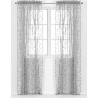 Mønstret blondegardin Rosalyn 2-pack
