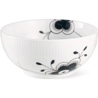 Royal Copenhagen - Black Fluted Mega Skål 73 cl / 15 cm - Serveringsskåle - Karen Kjældgård-Larsen - Porcelæn