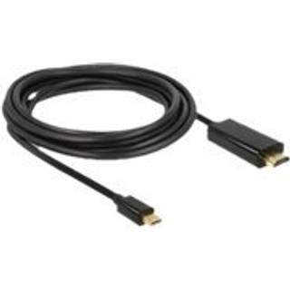 Delock Mini Displayport 1.1 til HDMI kabel - 1080p/60Hz - 3 m