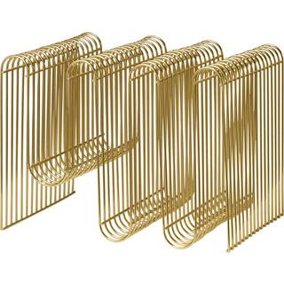 AYTM Organising - 'Curva' magazine holder in Gold Iron
