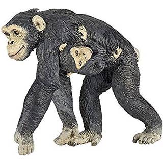 Papo -h?nd -malet - figur -wild Animal Kingdom - Chimpansee og baby -50194 -opsamlet - til b?rn - egnet til drenge og piger - fra 3 ?r gammel