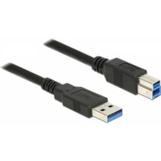 Delock USB 5 Gbps Kabel USB-A han til USB-B han 2m - Sort