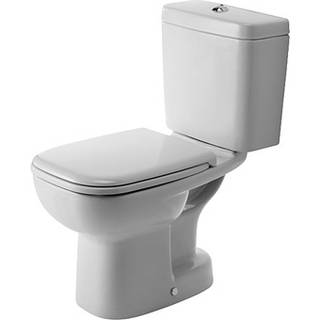 Duravit D-Code Toilet med cisterne og tilslutning venstre højre bund