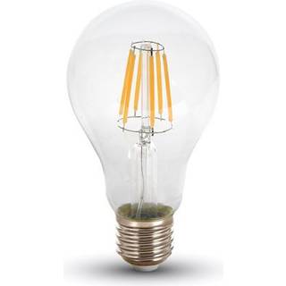 V-Tac 8W LED Pære - Kultråd, A67, E27 - Dæmpbar : Ikke dæmpbar, Kulør : Neutral