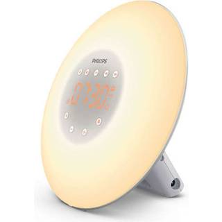 Philips Wake-Up Light Alarm Clock med solopgangssimulering, 2 naturlige lyde og radio - HF3505/01