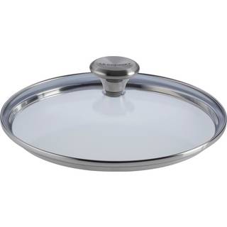 Le Creuset Signature Glass l?g med rustfrit st?lknap 8 """"