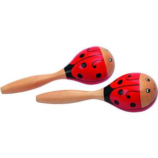 Mariehøne Maracas i træ