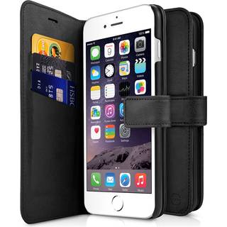 ITskins pung cover til iPhone 6/6s/7/8 aftagelig magnet iPhone cover, Farve Sort