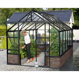 Vitavia Cassandra 9900 drivhus, sort, 9,9 m², 3 mm hærdet glas