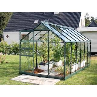 Vitavia merkur 9900 sort drivhus 3mm delt glas m/sokkel
