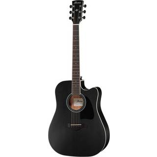 Ibanez AW84CE-WK Weathered Black Open Pore elektroakustisk guitar