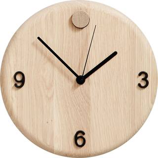 Vægur Wood time egetræ