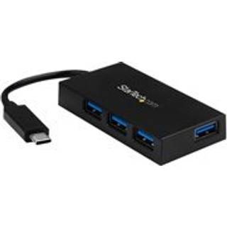 StarTech.com 4-Port USB-C Hub - USB-C to 4x USB-A - USB 3.0 Hub - Includes Power Adapter - hub - 4 ports USB hub - USB 3.2 - 4 ports - Sort