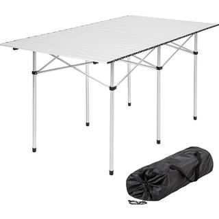 Campingbord Aluminium 140x70x70 cm foldbar - grå