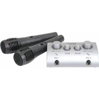 Karaoke Mikrofon Mixer / 2-kanals med tone og rumklangsreg controller microphone