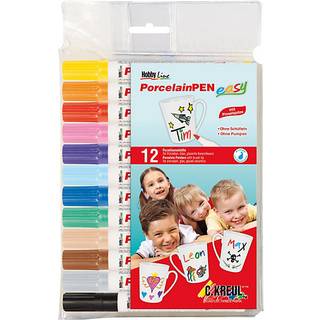 Kreul Porcelain Marker medium Junior Set Keramisk markør sæt 12 Stk.