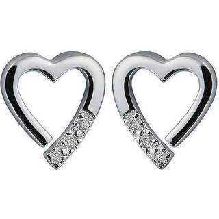 Hot Diamonds Hot Diamonds Silver Tone Romantic Earrings
