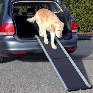 Alu-Klapp-Rampe, 38 × 155 cm, 6,3 kg, schwarz