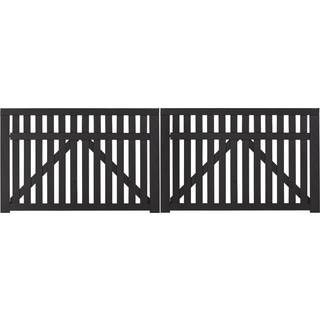 Plus Country Dobbelt Havelåge 300x98 cm grundmalet sort 13435-15