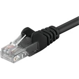 CAT 5e U-UTP netværkskabel | Sort | 1 meter | PRIS-MATCH