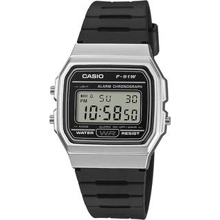 Casio Vintage F-91WM-7AEF Digital Alarm Black Resin Strap Watch - W1720