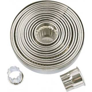 Udstikkersæt 14 Bølge Ringe - Metal, Städter