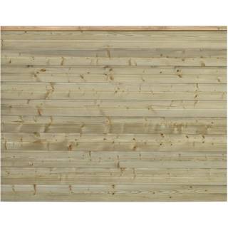 PLUS Plank profilhegn, sort/nåletræ - 174 x 129 cm