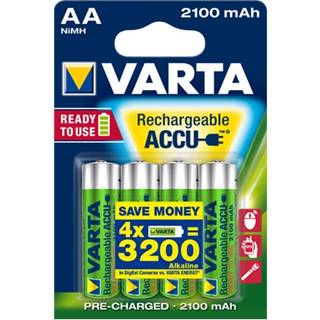 Varta rech.ac. power AA 2100Mah 4-pak ➞ På lager - klar til levering og afhentning