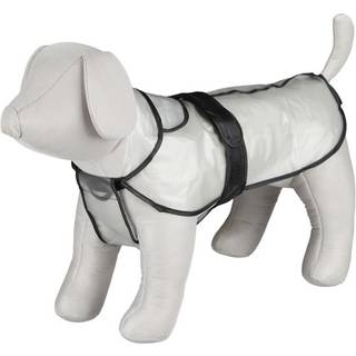 Trixie Tarbes raincoat XS: 30 cm transparent/black piping