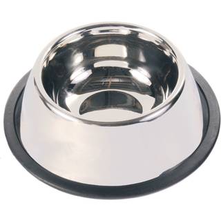 Trixie Spaniel skål rustfri med gummi 0,9 l