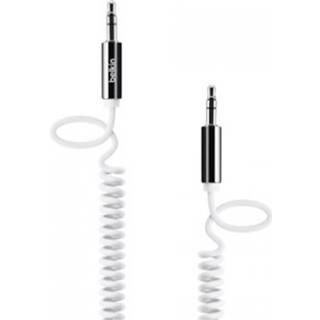 Belkin 3,5mm Mixit coiled audio cable 1,8m hvid