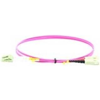 MicroConnect LC-SC Multimode duplex OM4 optisk kabel | 50 cm | PRIS-MATCH