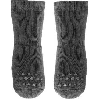 GoBabyGo Skridsikre strømper, bomuld - dark grey melange