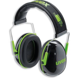 Uvex K1 Ear Defender with Headband - Black / Green