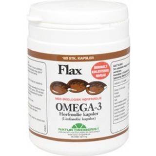 Natur-Drogeriet Flax Omega 3, 500mg Hørfrøolie - 180 Kapsler