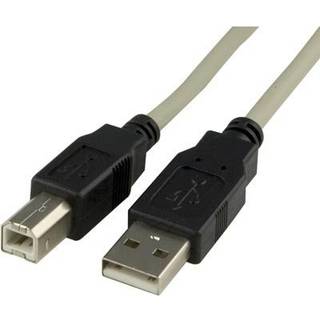Deltaco Usb-kabel 2m. Usb A Usb B Beige