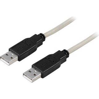 Deltaco USB-A USB kabel3m- Gråt