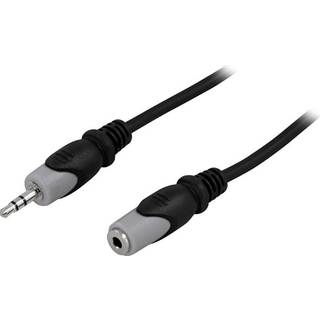 DELTACO MM-159 Extension cable for audio Black 1m