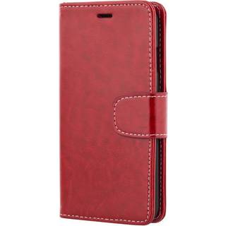 DELTACO iPhone 6/6S Cover, Brun, Kunstlæder (pung med 2 lommer til kreditkort)