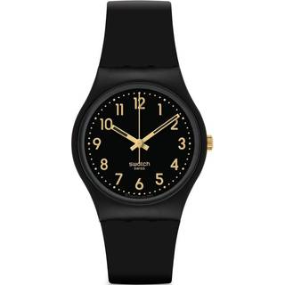 Swatch Golden Tac Black Bio-sourced material Case Black Dial Unisex Watch SO28B113