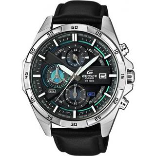 Casio EFR-556L-1AVUEF Edifice Sort/Læder Ø53.5 mm
