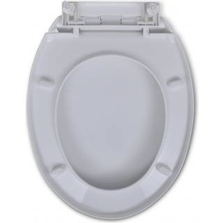 soft close-toiletsæde oval hvid