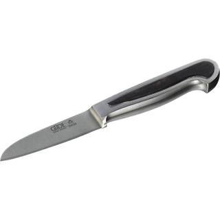 Güde Delta Gemüsemesser 9 cm - CVM-Messerstahl - Griffschalen Grenadillholz - Braun,Silber