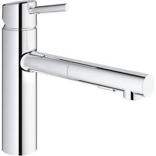 Grohe Concetto etgr køk m/udtræksbrus, etgrebsbatteri 202mm tud t/kv m/udtr.sp forkr
