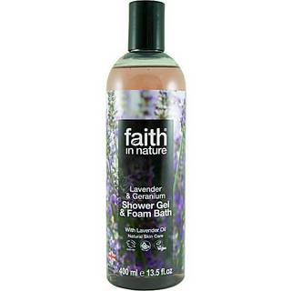 Showergel lavendel Faith in nature - 400 ml.