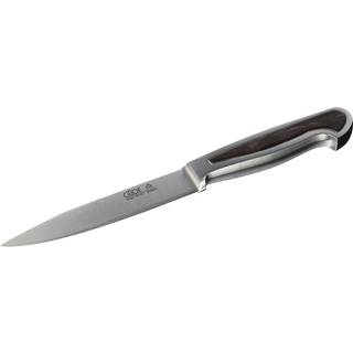 Güde Delta Spickmesser 13 cm - CVM-Messerstahl - Griffschalen Grenadillholz - Braun,Silber